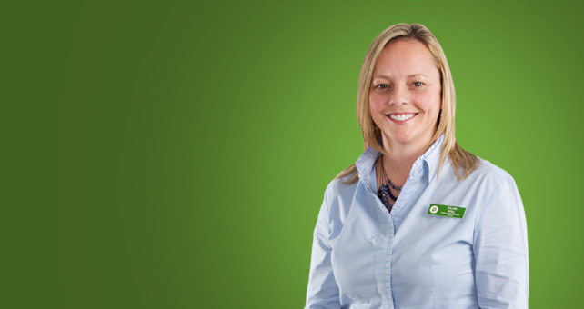 smiling female associate